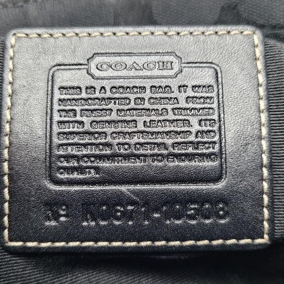 Coach Chelsea Optic Signature Handbag Black K0671-10508 - Picture 7 of 9